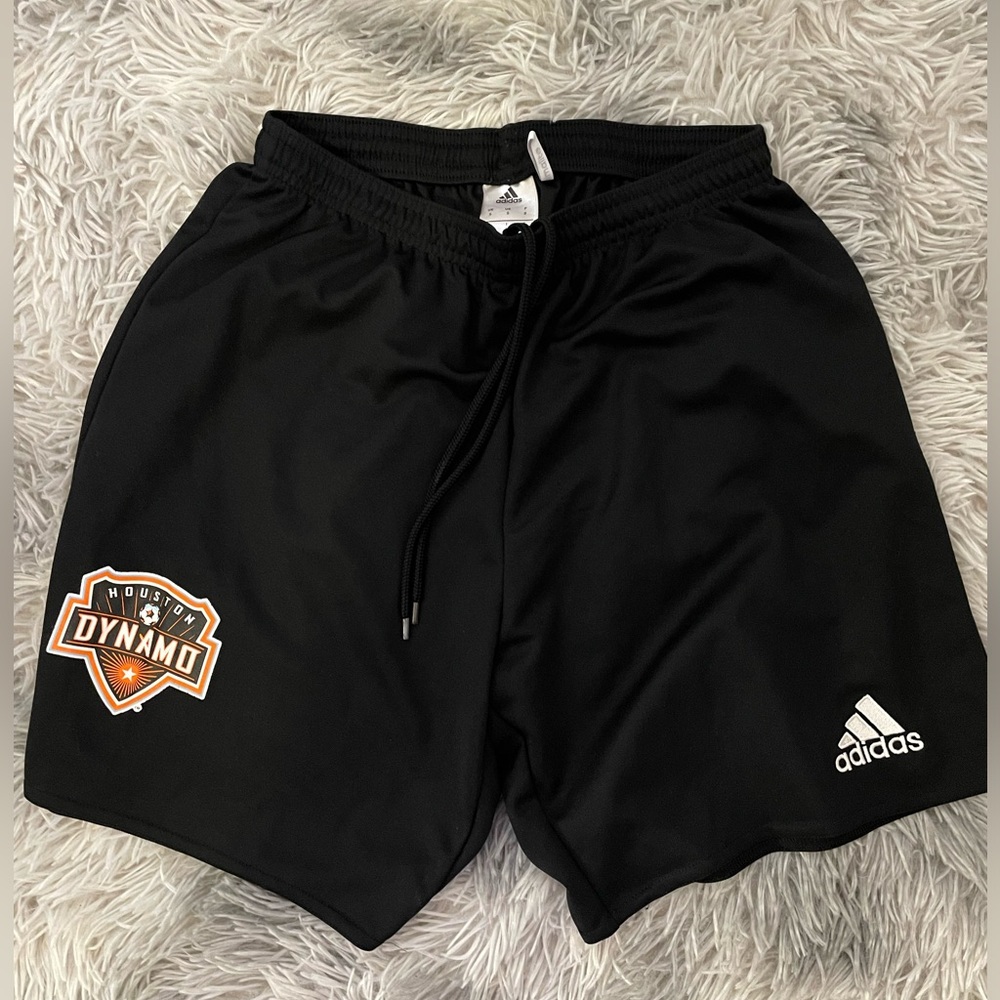 Adidas Houston Dynamo Kids soccer shorts size Small.